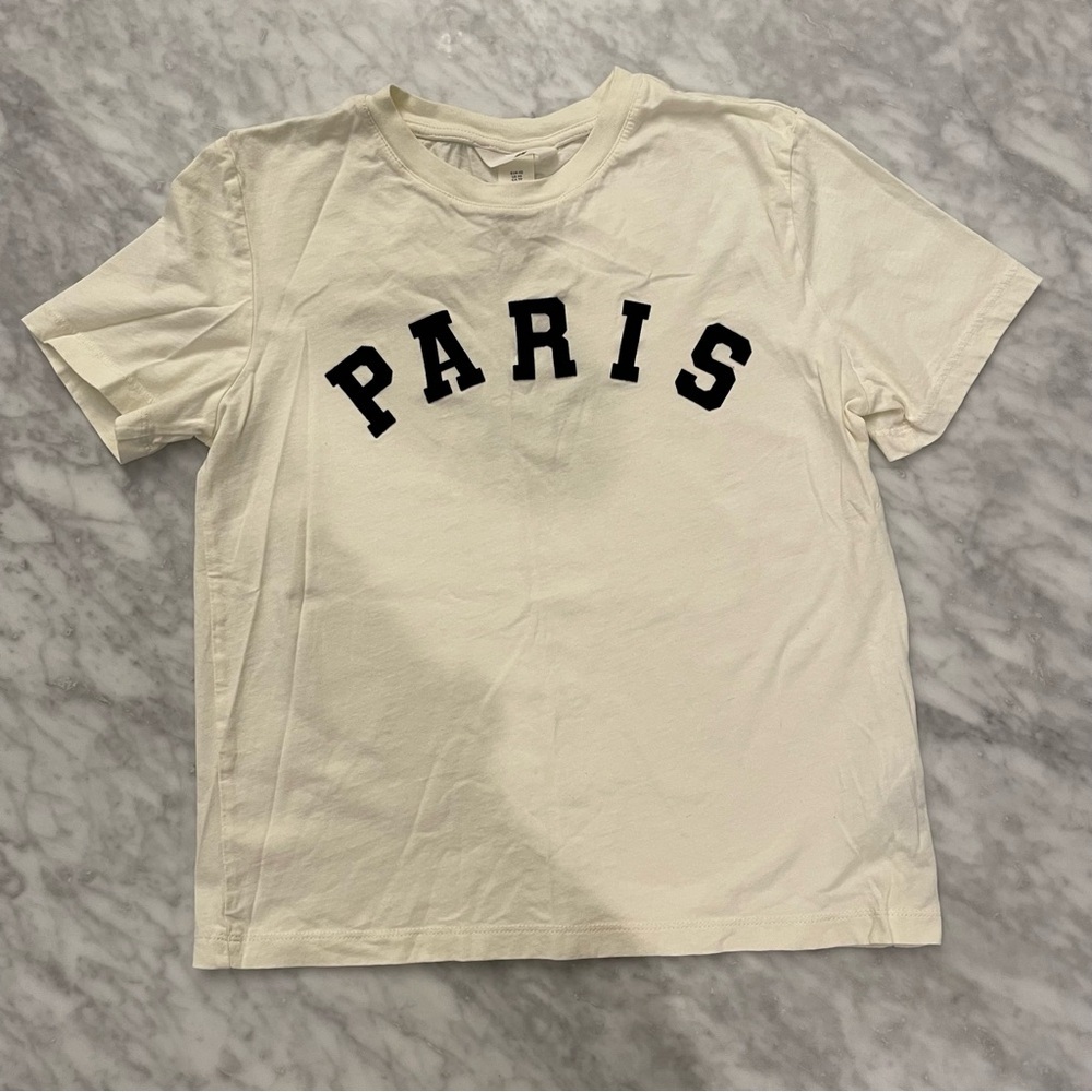 H&M Paris Cotton T-Shirt Size XSmall - Picture 9 of 10